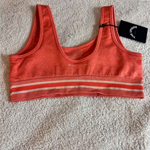 The Up Side Sports Bra Womens Size Small Citrus Marle Seamless Elasticized New - Picture 2 of 9